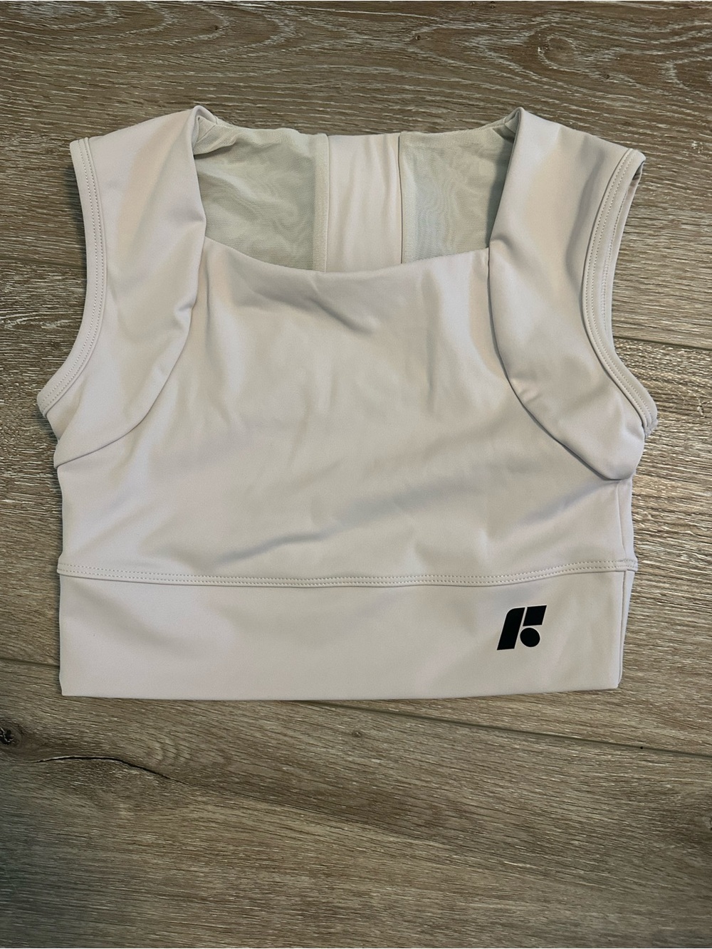 Forme Posture Correcting Athletic Crop Top in Ecru - Taylor Swift Sports Bra